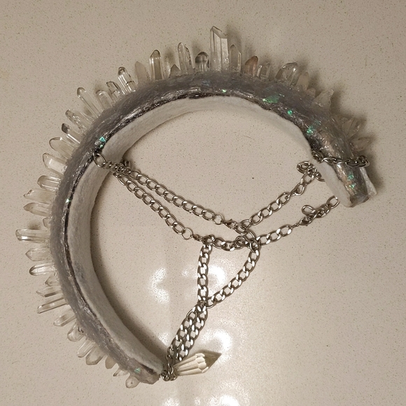 Accessories - LED light up crystal mohawk crown/rave headwear